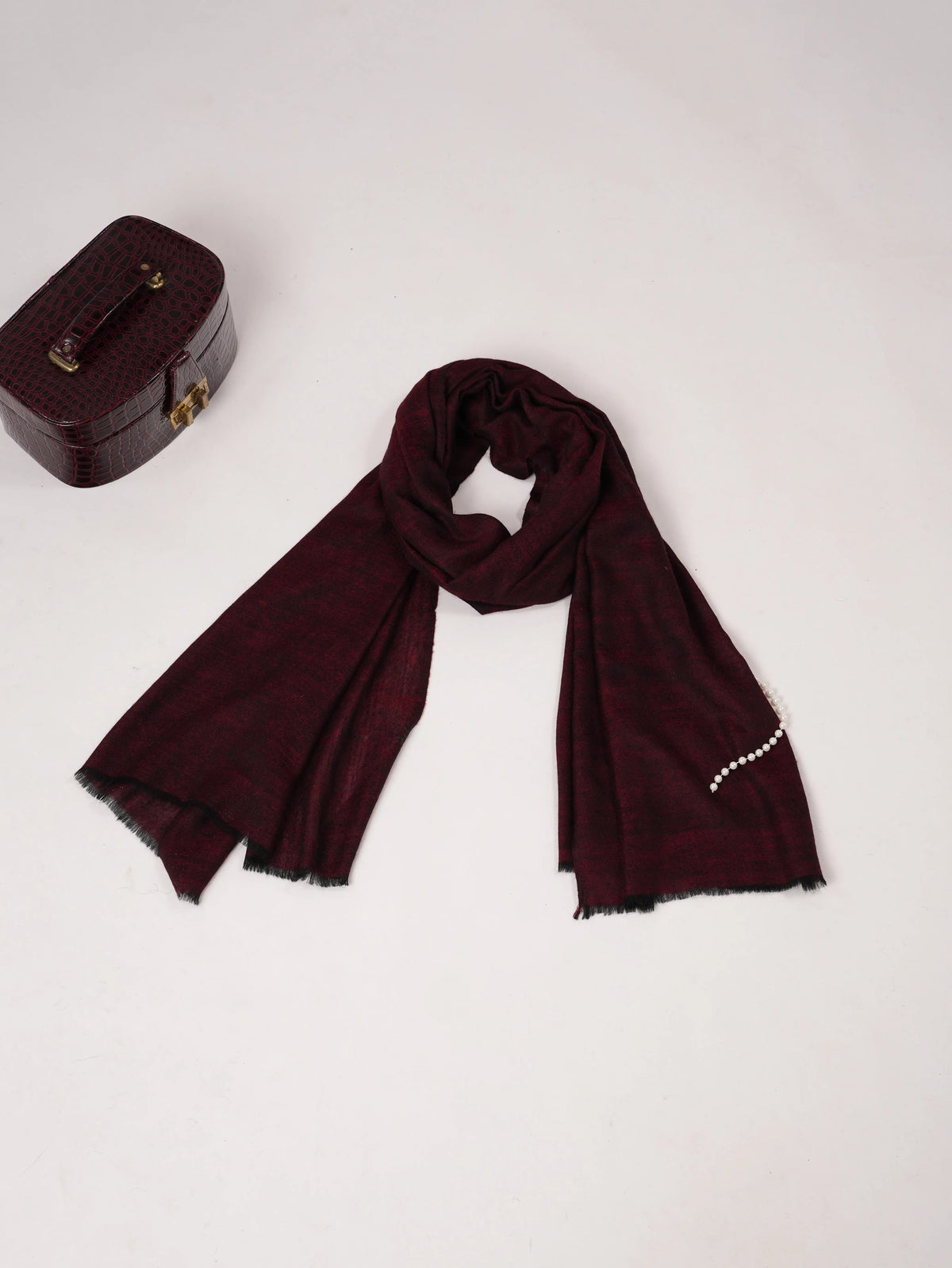 Handwoven Cross Shade Lightweight Cashmere Scarf