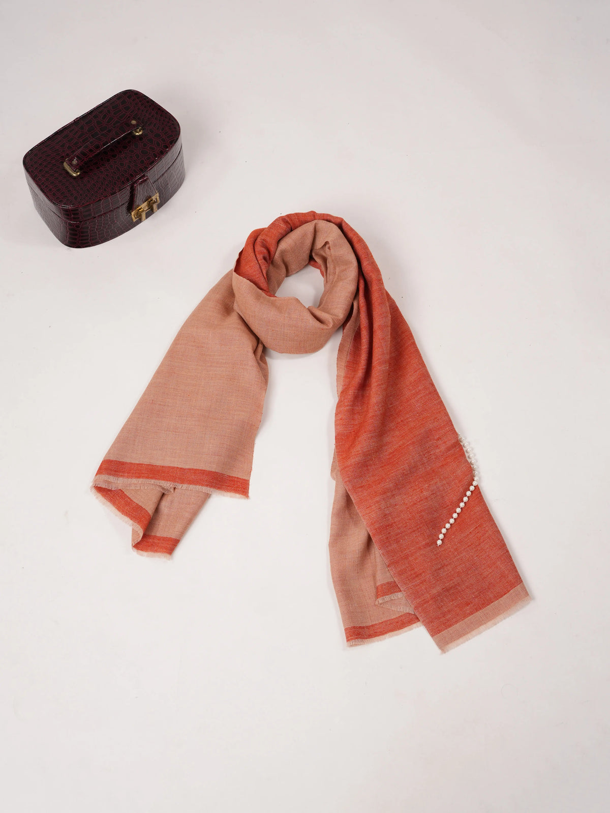 Handwoven Dual Shade Pure Pashmina Shawl