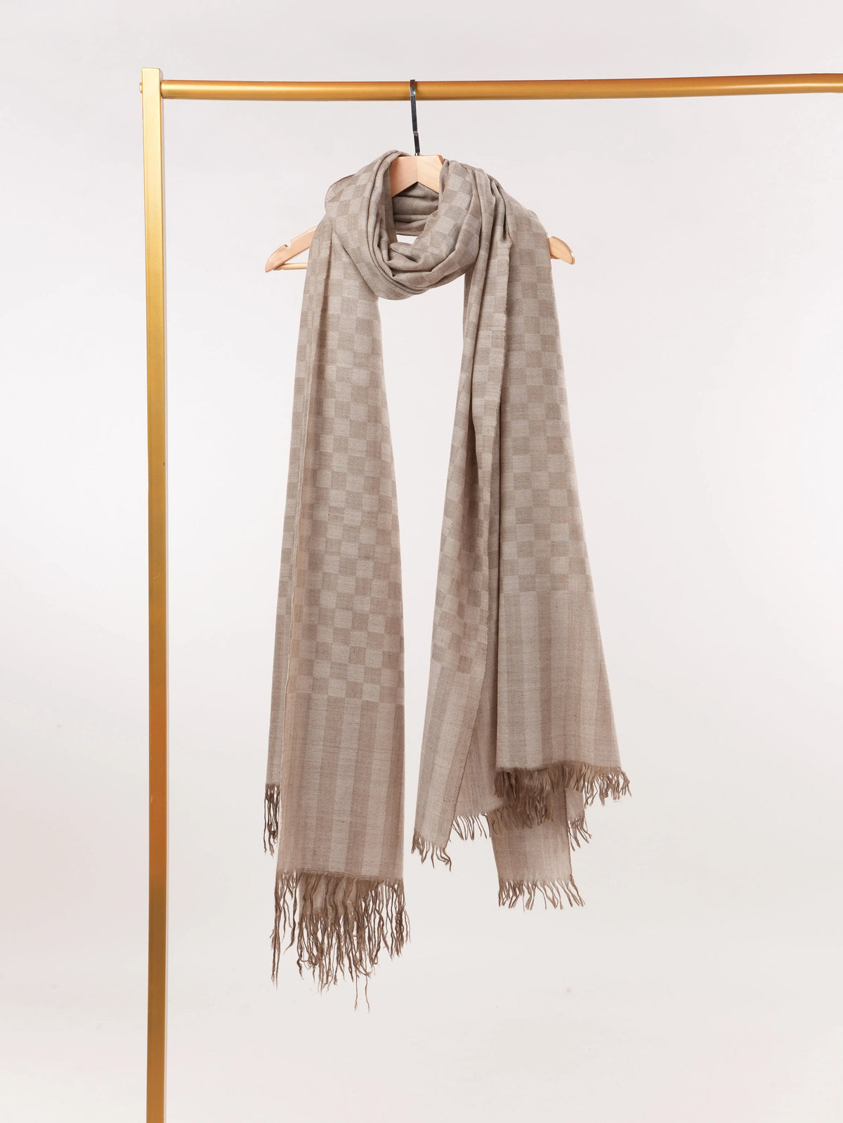 Oversized Dorukha Handwoven Natural Pure Pashmina Shawl