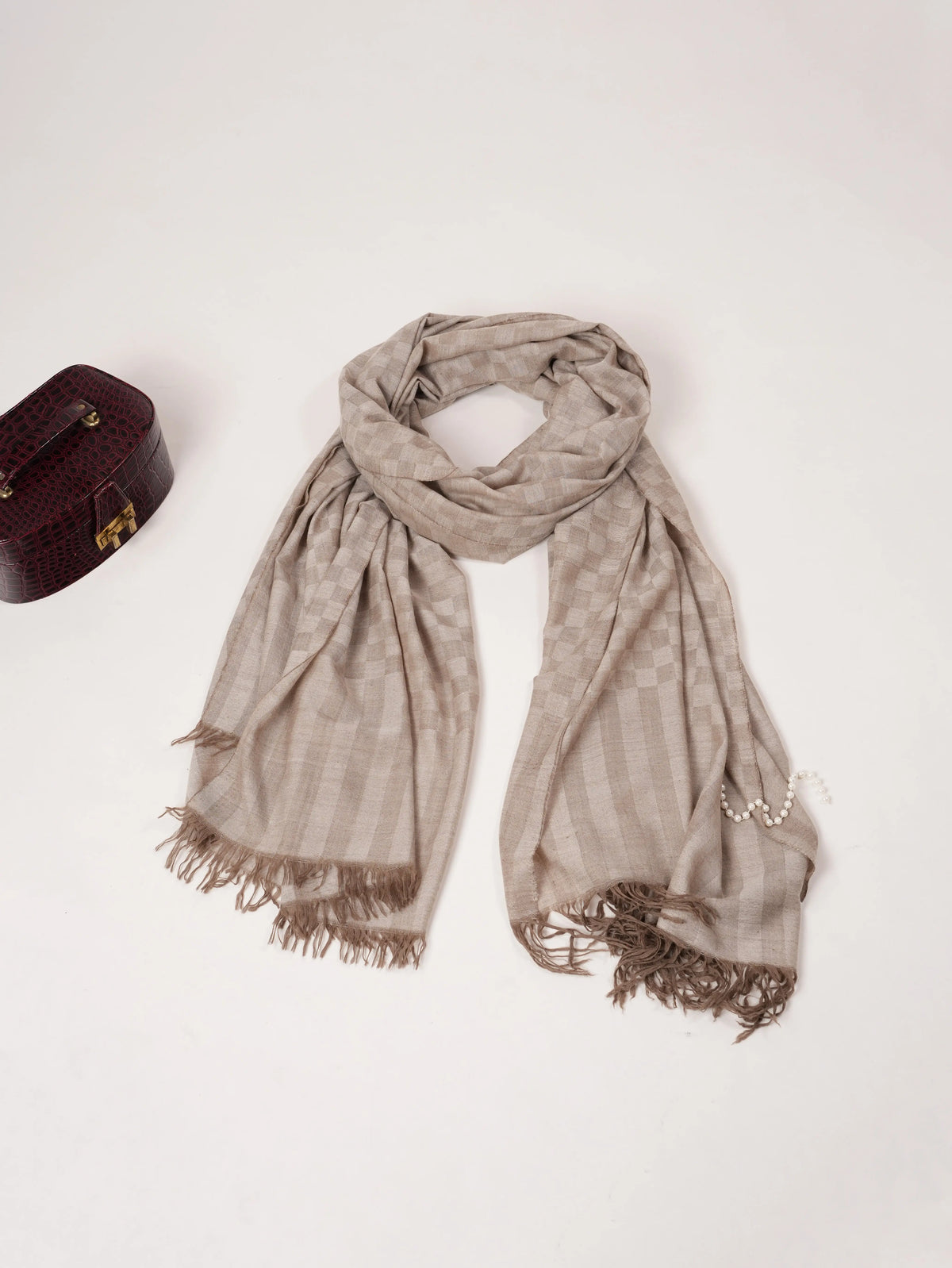 Oversized Dorukha Handwoven Natural Pure Pashmina Shawl