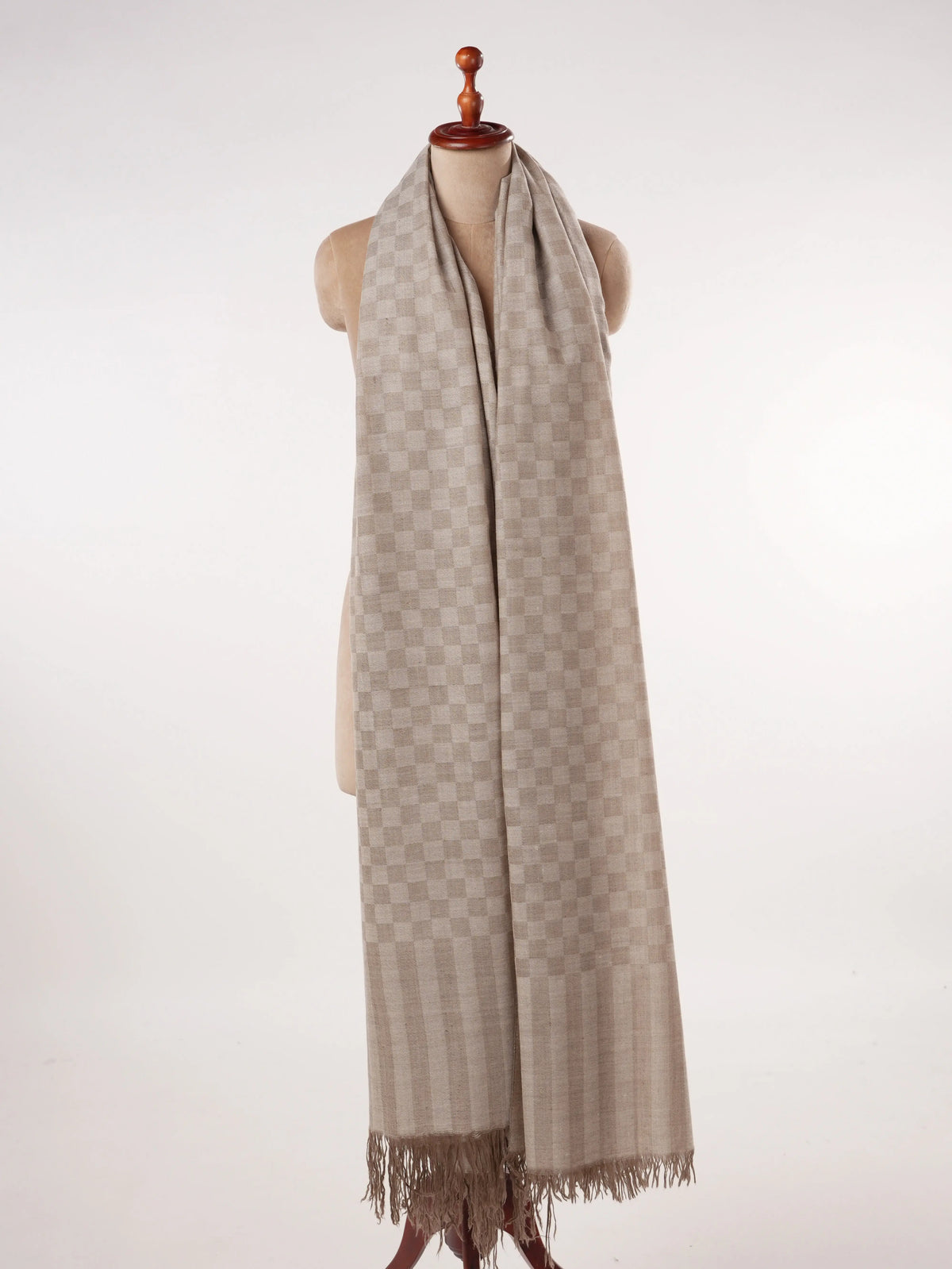 Oversized Dorukha Handwoven Natural Pure Pashmina Shawl