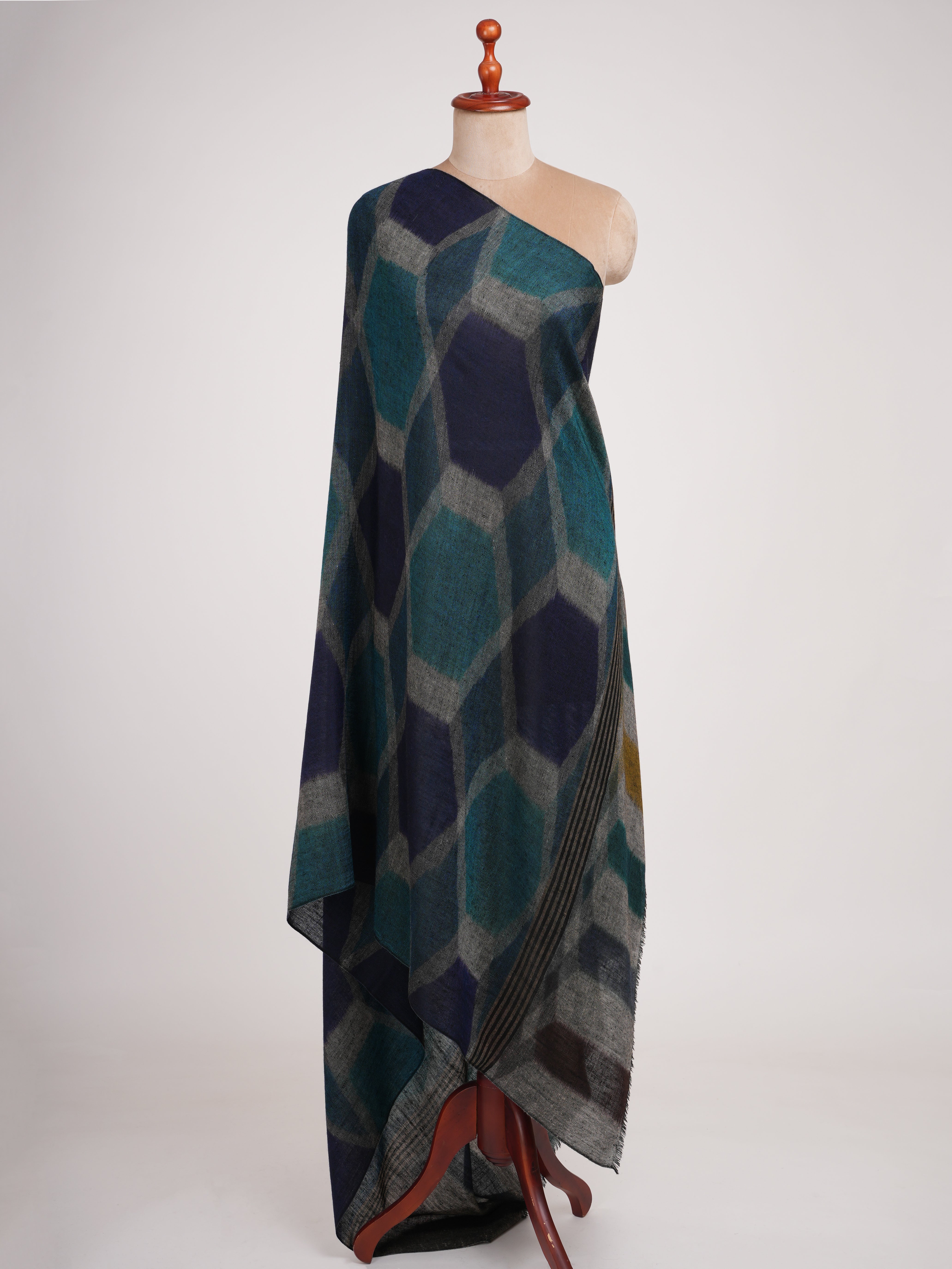 Feather Light Soft Night Glam Pashmina Shawl