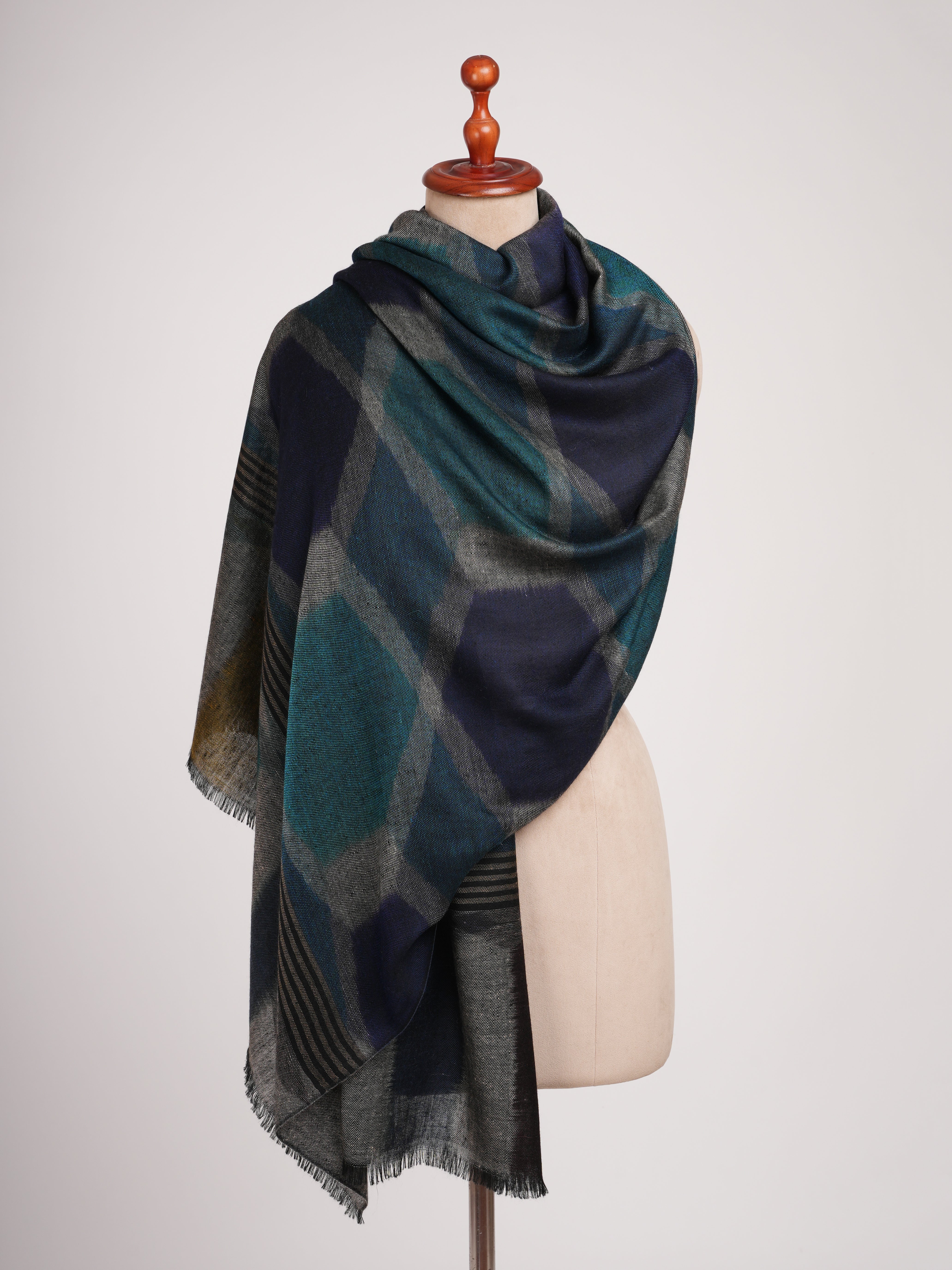 Feather Light Soft Night Glam Pashmina Shawl