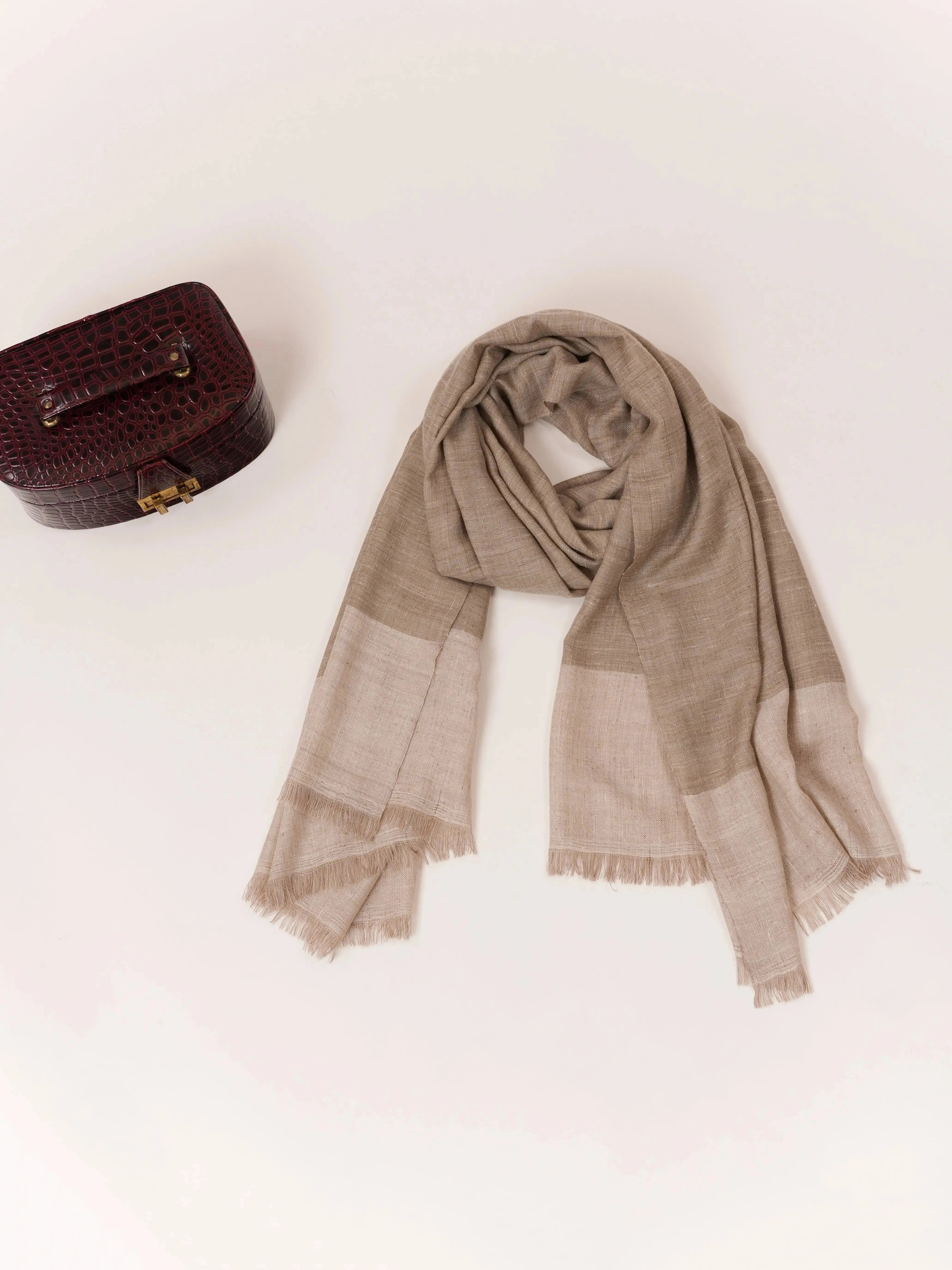 Featherlight Handwoven Pure Pashmina Contemporary Shawl Shahkaar.com