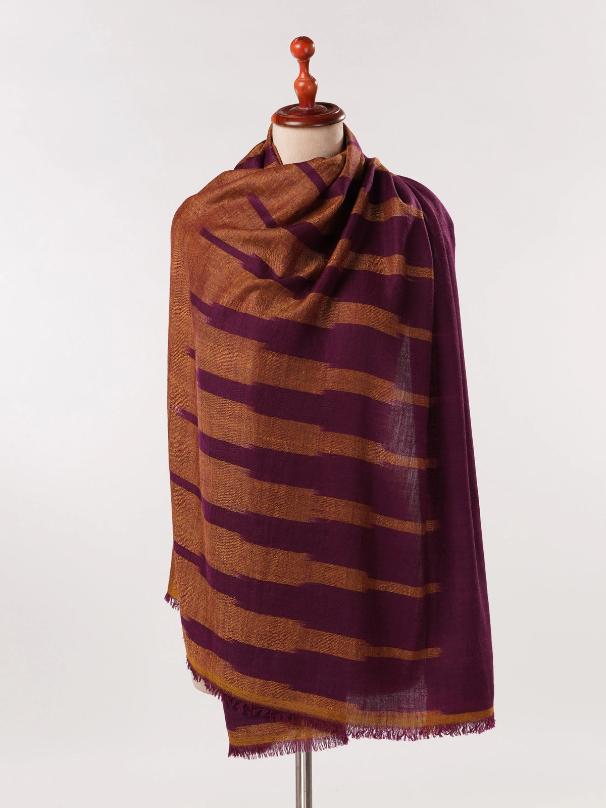 Ikat Handwoven Featherlight Artistic Pashmina Shawl