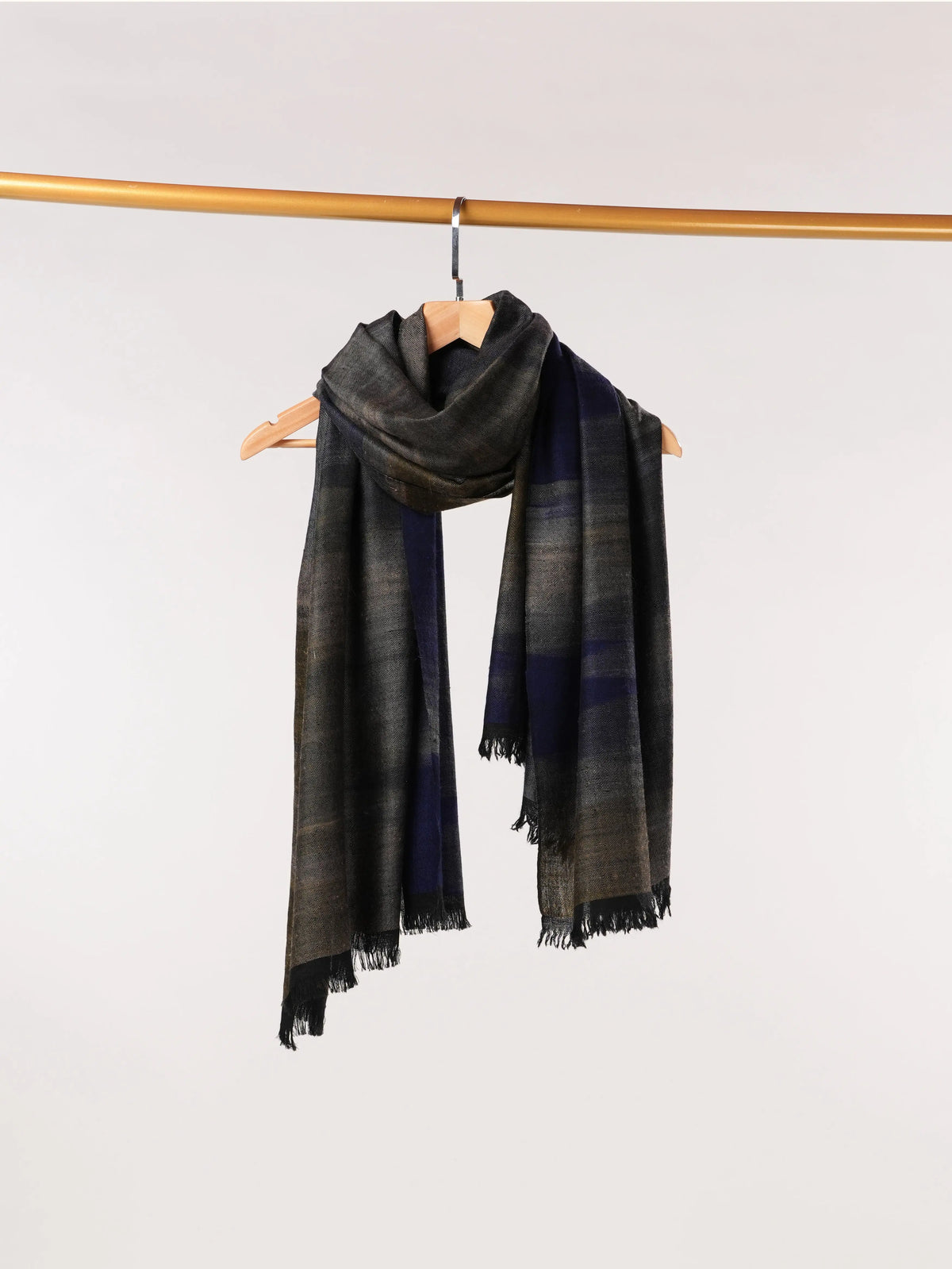 Handwoven Authentic Pashmina Shawl with Ikat Weave
