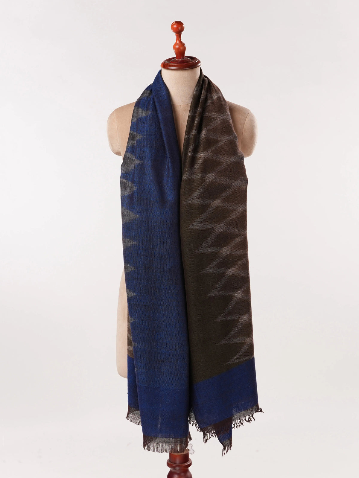 Ikat Handwoven Pure Pashmina Shawl