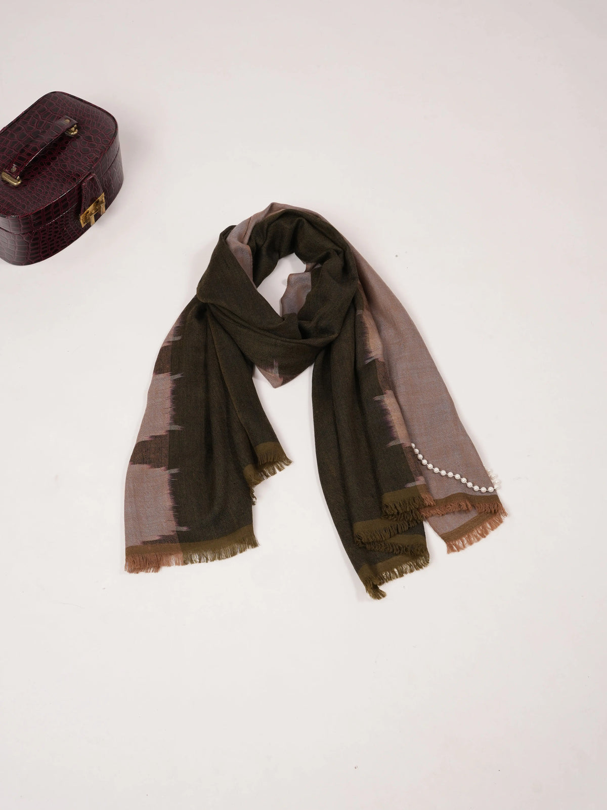 Ikat Handwoven Lightweight Pashmina Shawl