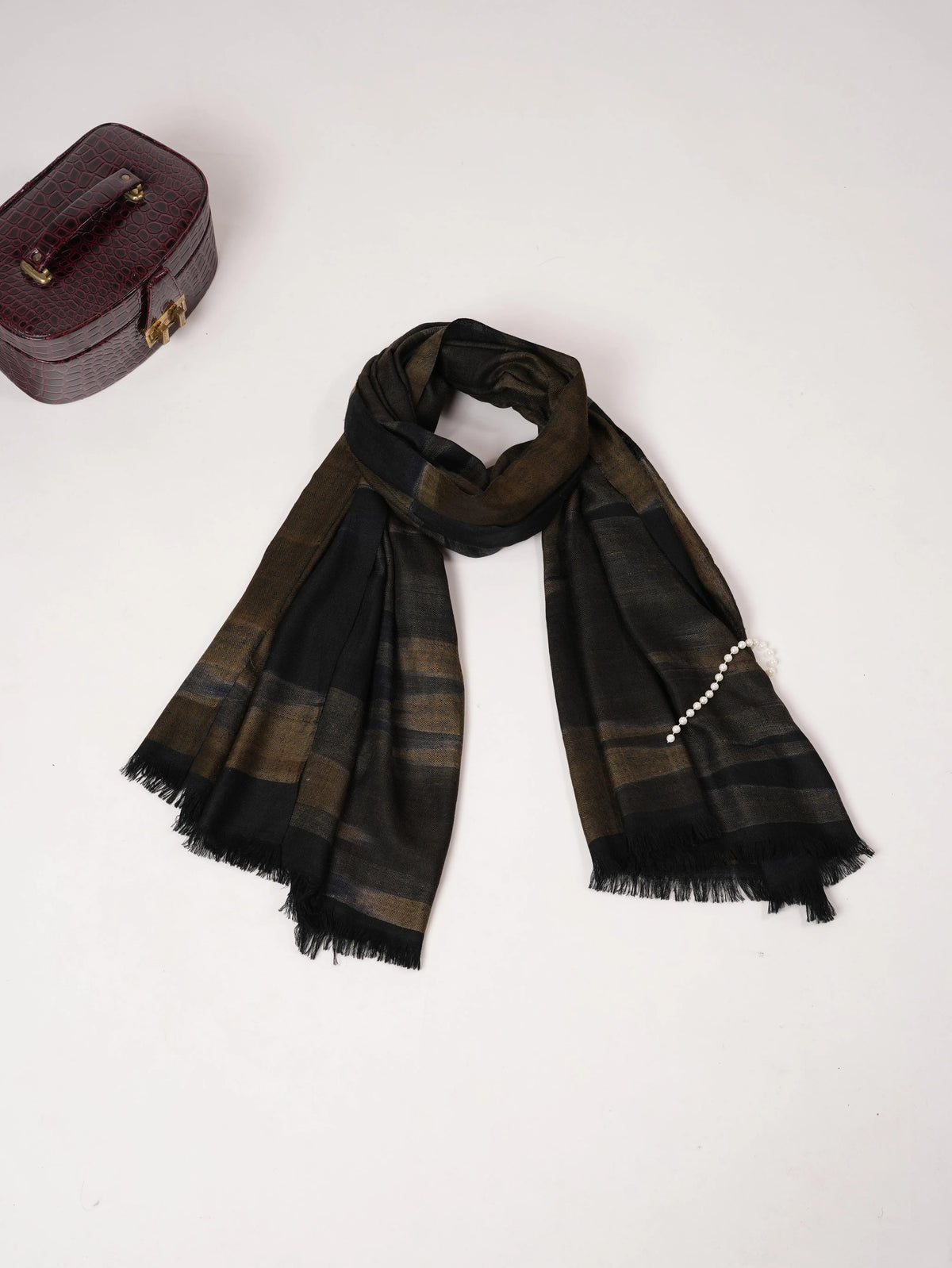 Ikat Handwoven Pure Pashmina Shawl