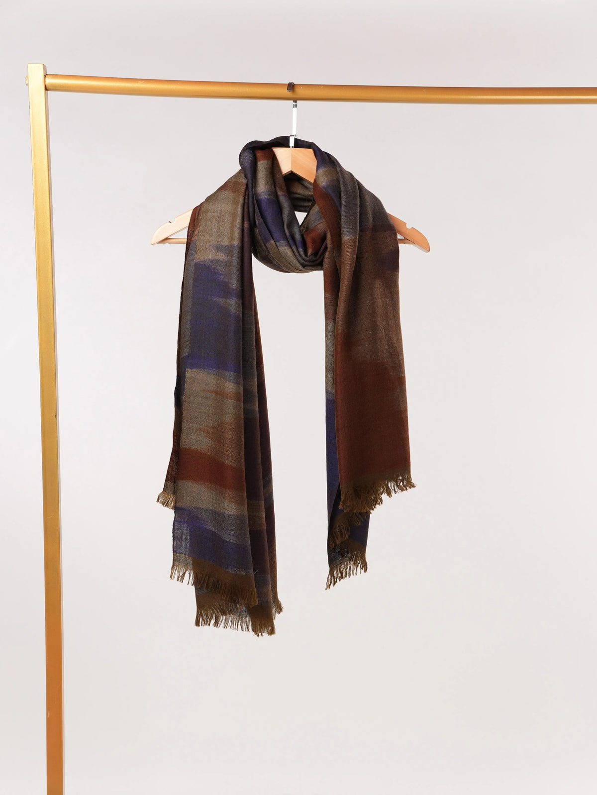 Ikat Handwoven Soft Pure Pashmina Shawl