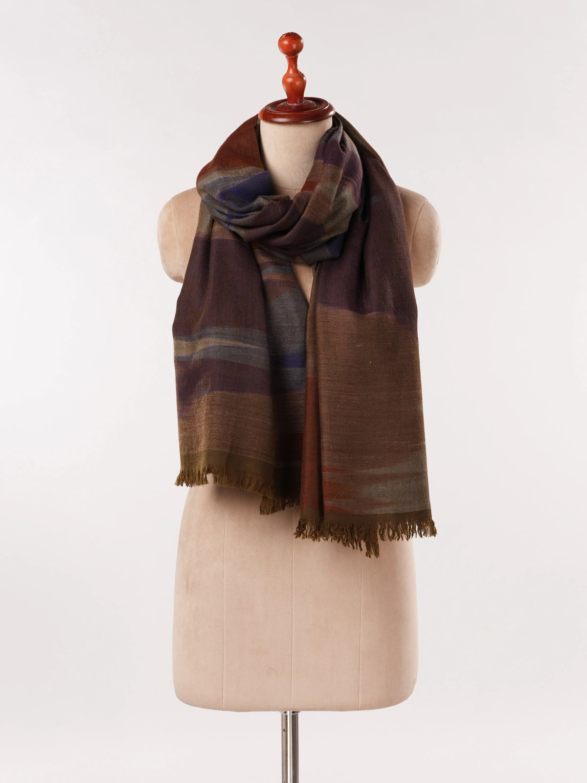 Ikat Handwoven Soft Pure Pashmina Shawl