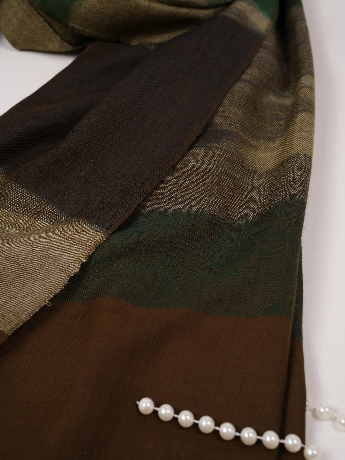 Handwoven Classic Pashmina Shawl with Ikat Weaving