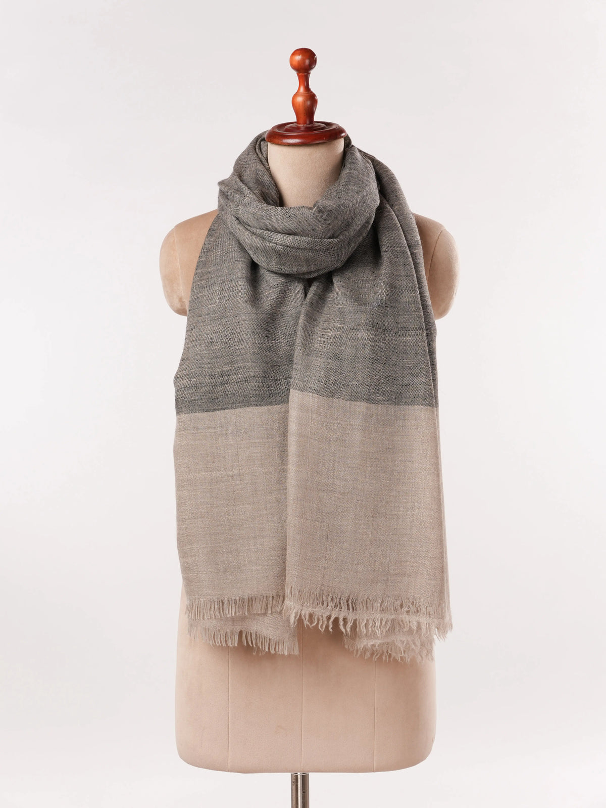 Black Soft Handwoven Pure Pashmina Shawl