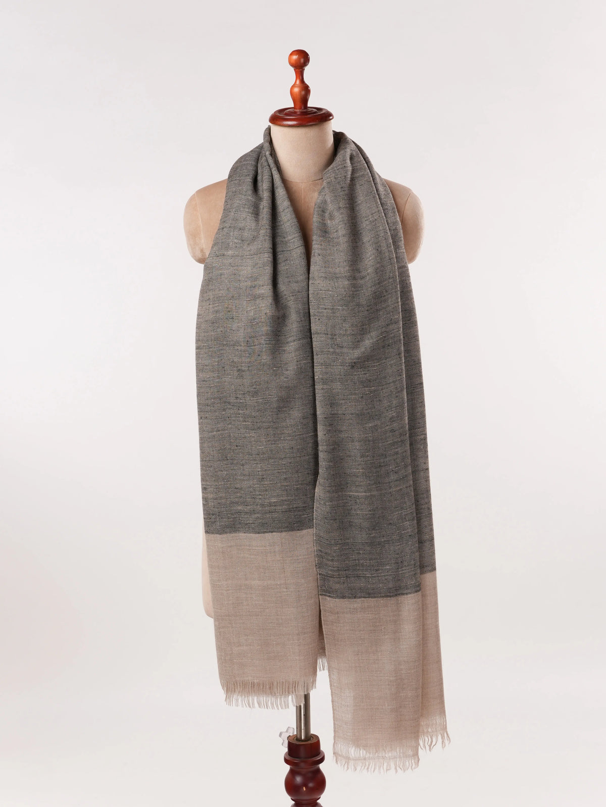 Black Soft Handwoven Pure Pashmina Shawl