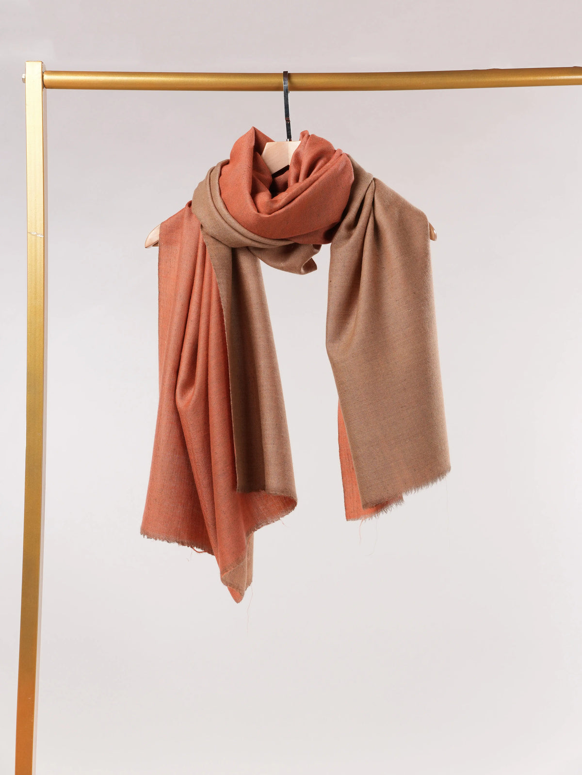 Dual Shade Handwoven Authentic Pashmina Shawl