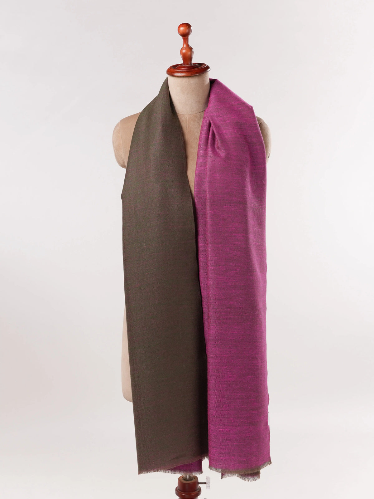 Dual Shade Handwoven Pure Pashmina Shawl