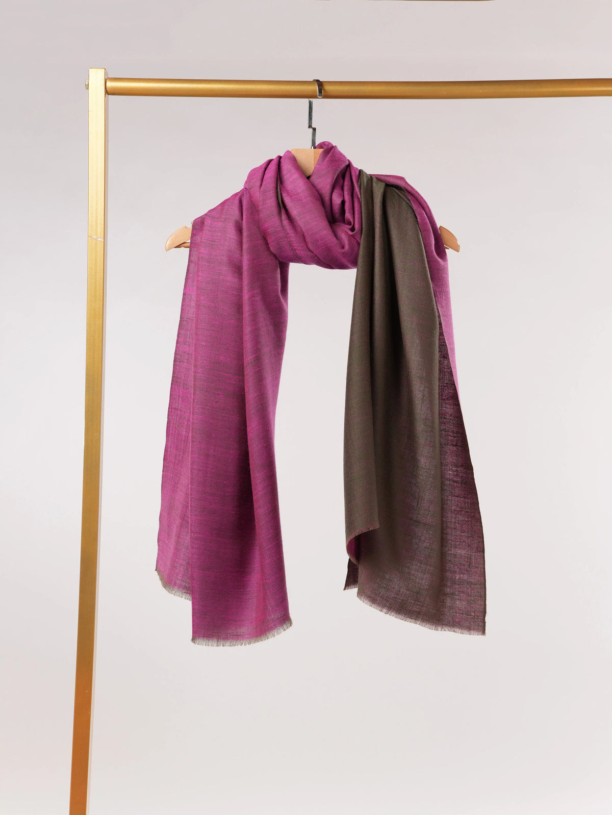 Dual Shade Handwoven Pure Pashmina Shawl