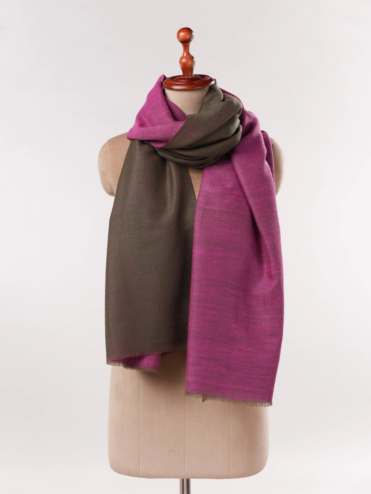Dual Shade Handwoven Pure Pashmina Shawl