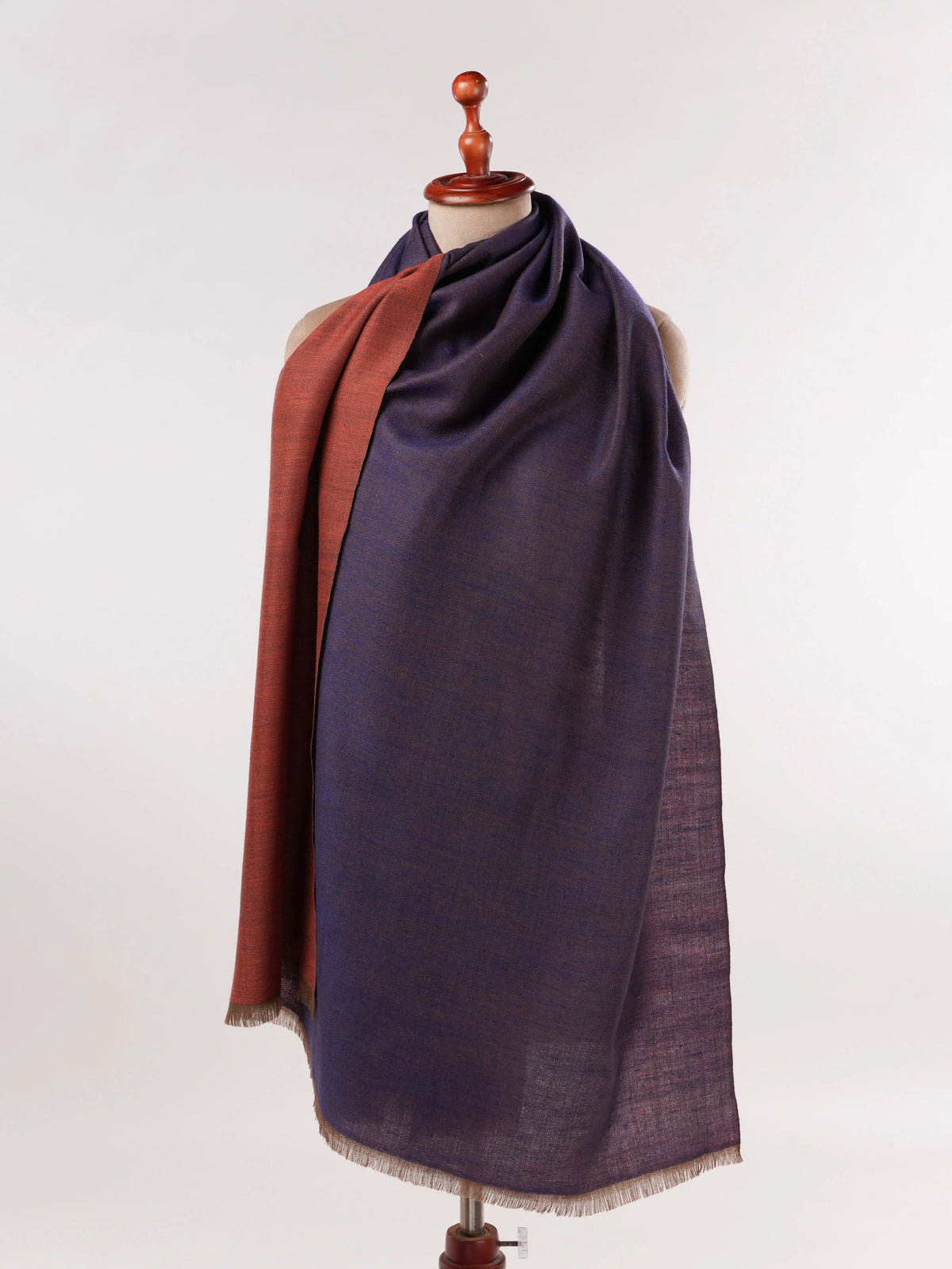 Handwoven Classic Pashmina Shawl in Dual Shade