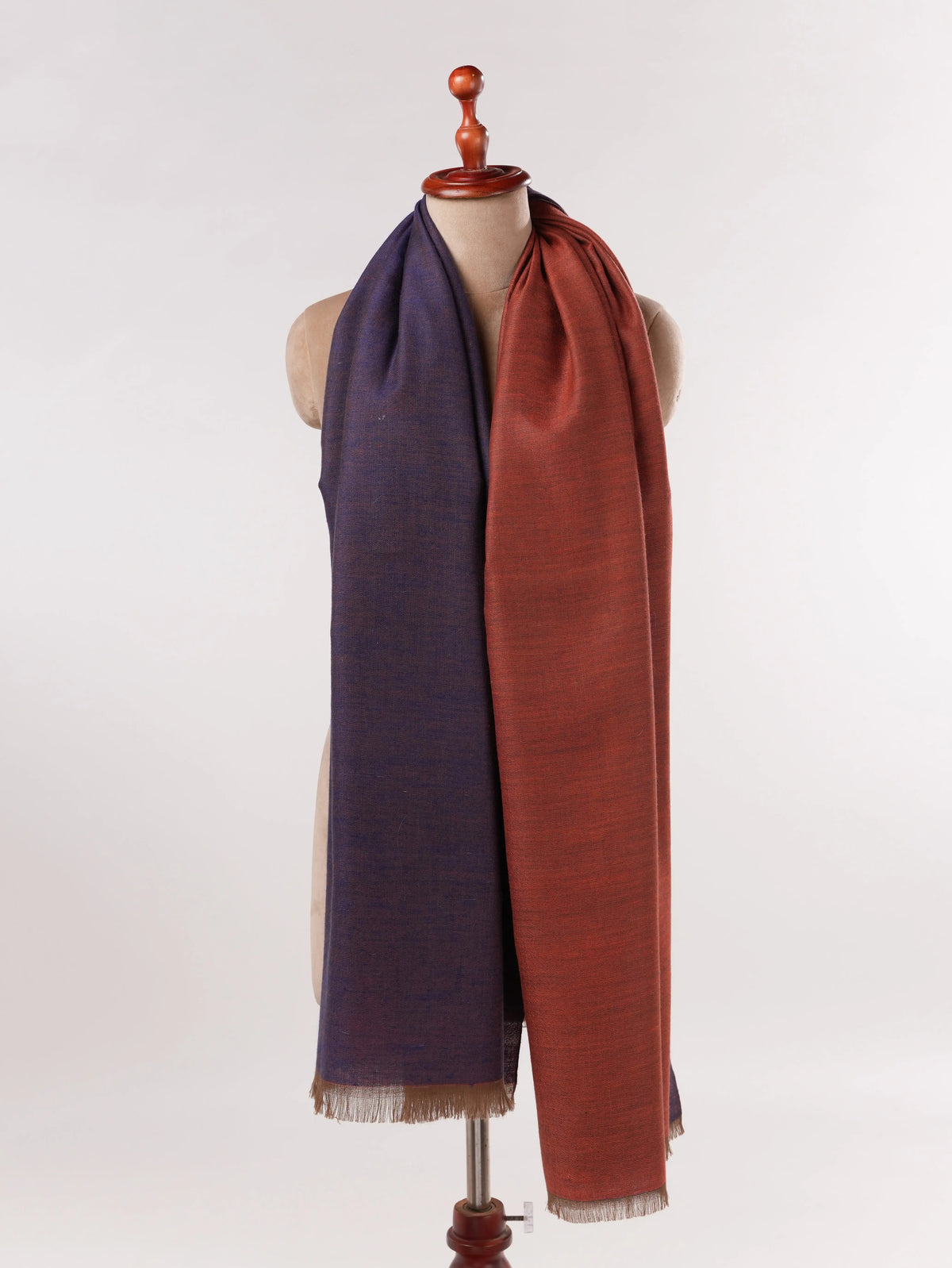 Handwoven Classic Pashmina Shawl in Dual Shade
