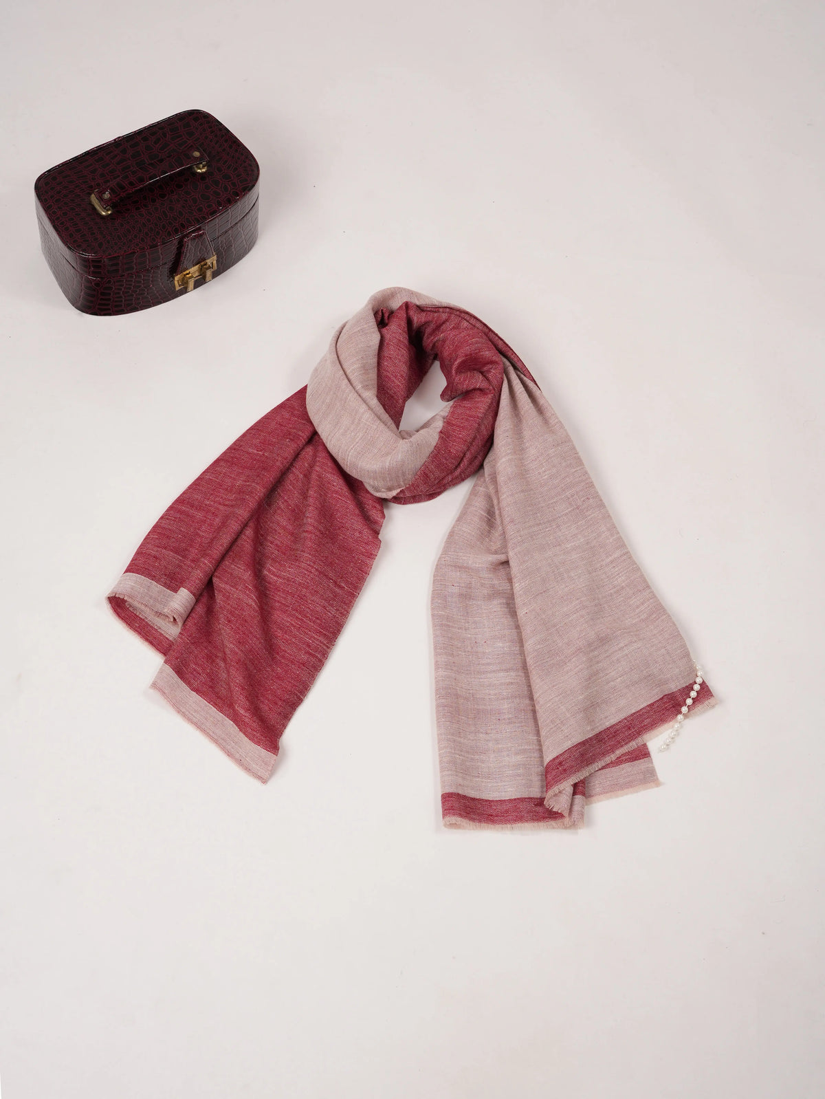 Dual Shade Handwoven Classic Pashmina Shawl