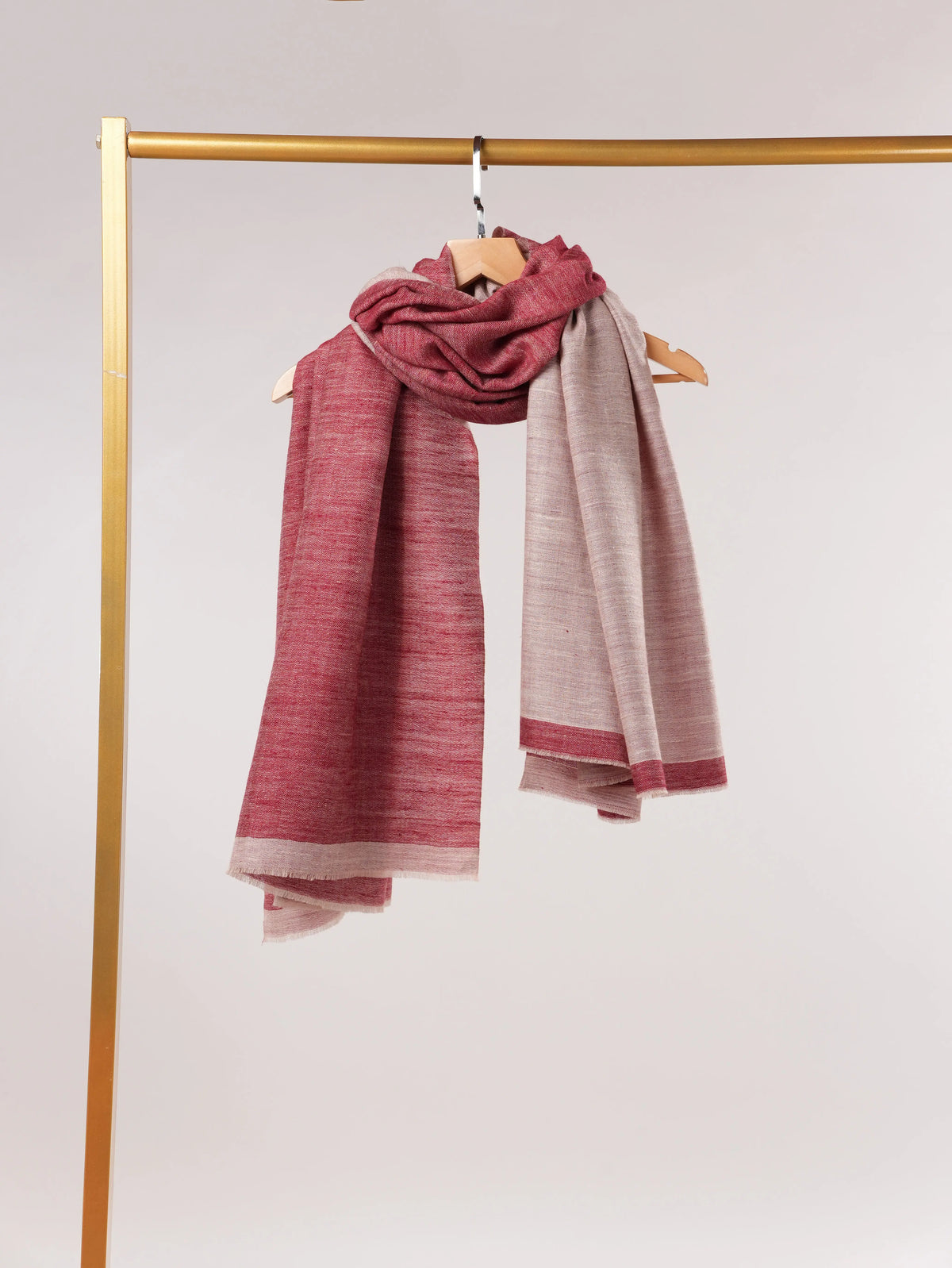 Dual Shade Handwoven Classic Pashmina Shawl