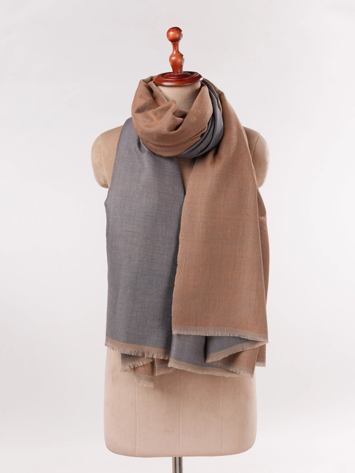 Dual Shade Handwoven Original Pashmina Shawl