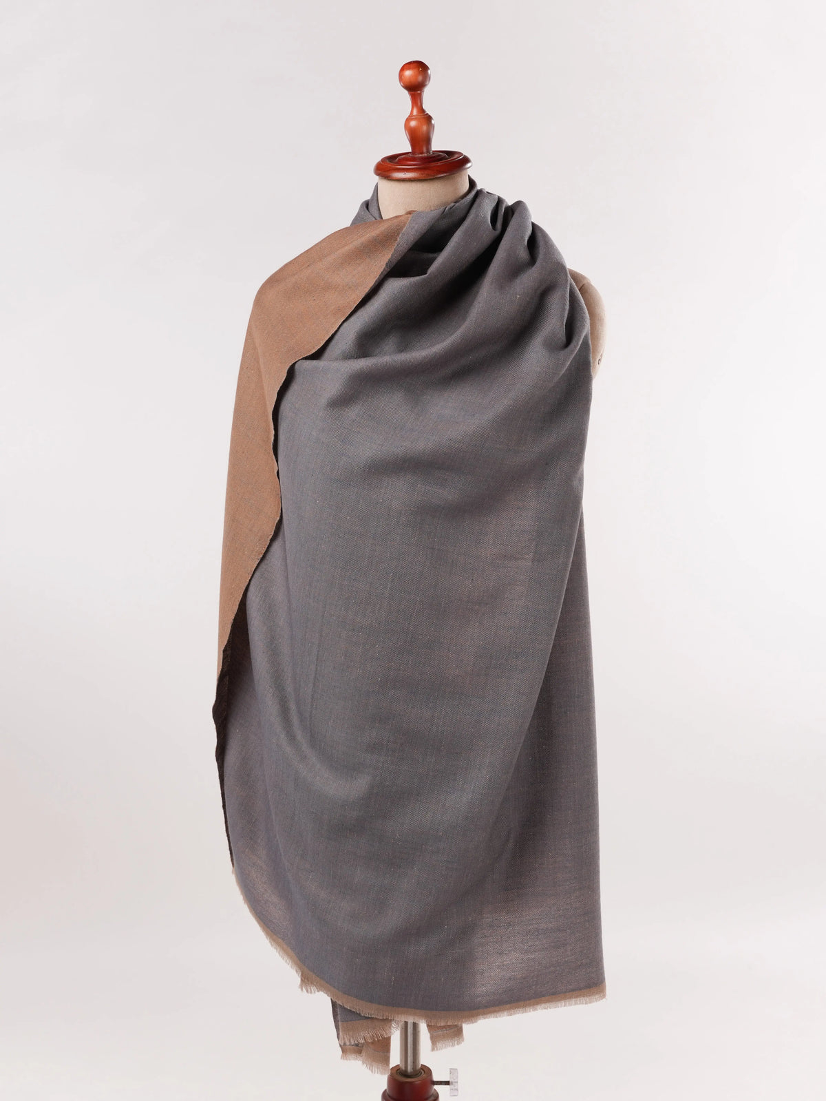 Dual Shade Handwoven Original Pashmina Shawl