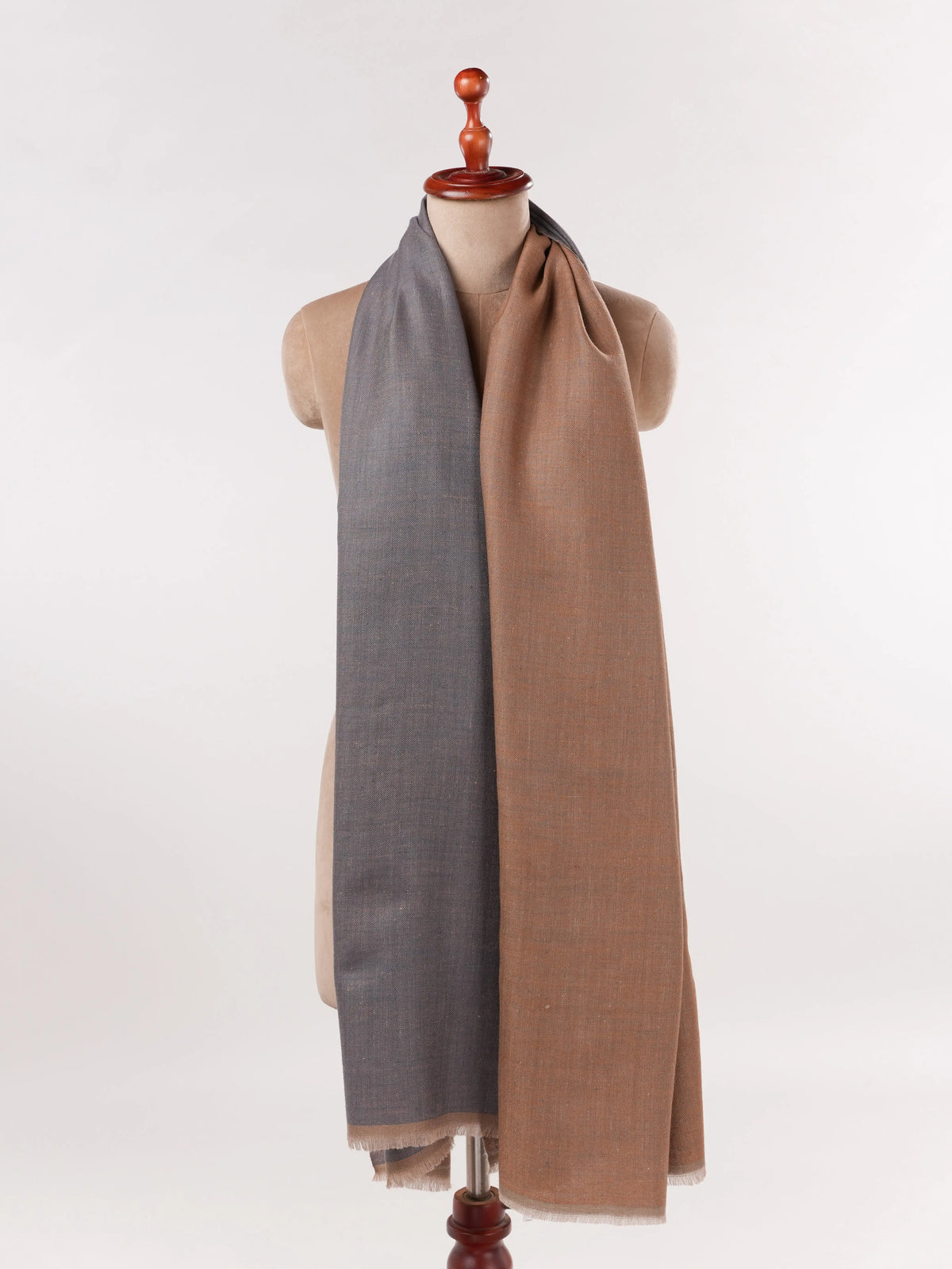 Dual Shade Handwoven Original Pashmina Shawl