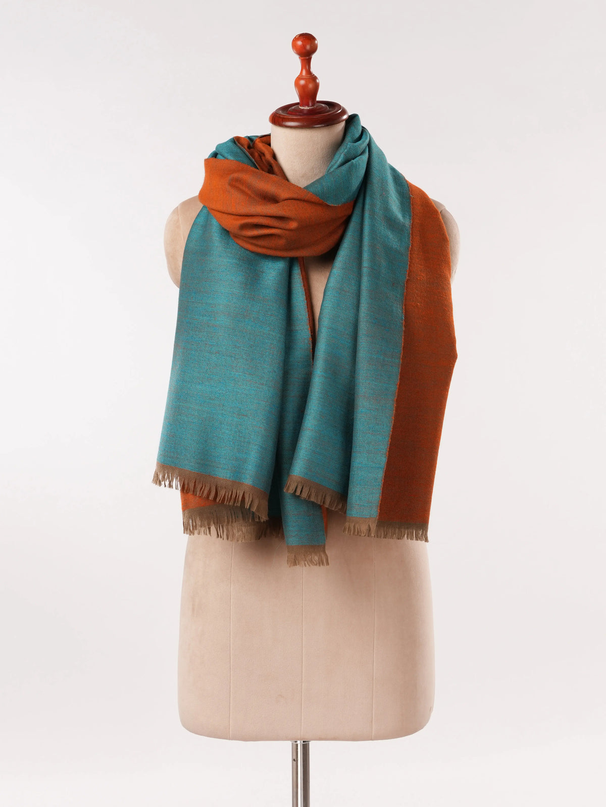 Dual Shade Handwoven Soft Pashmina Shawl