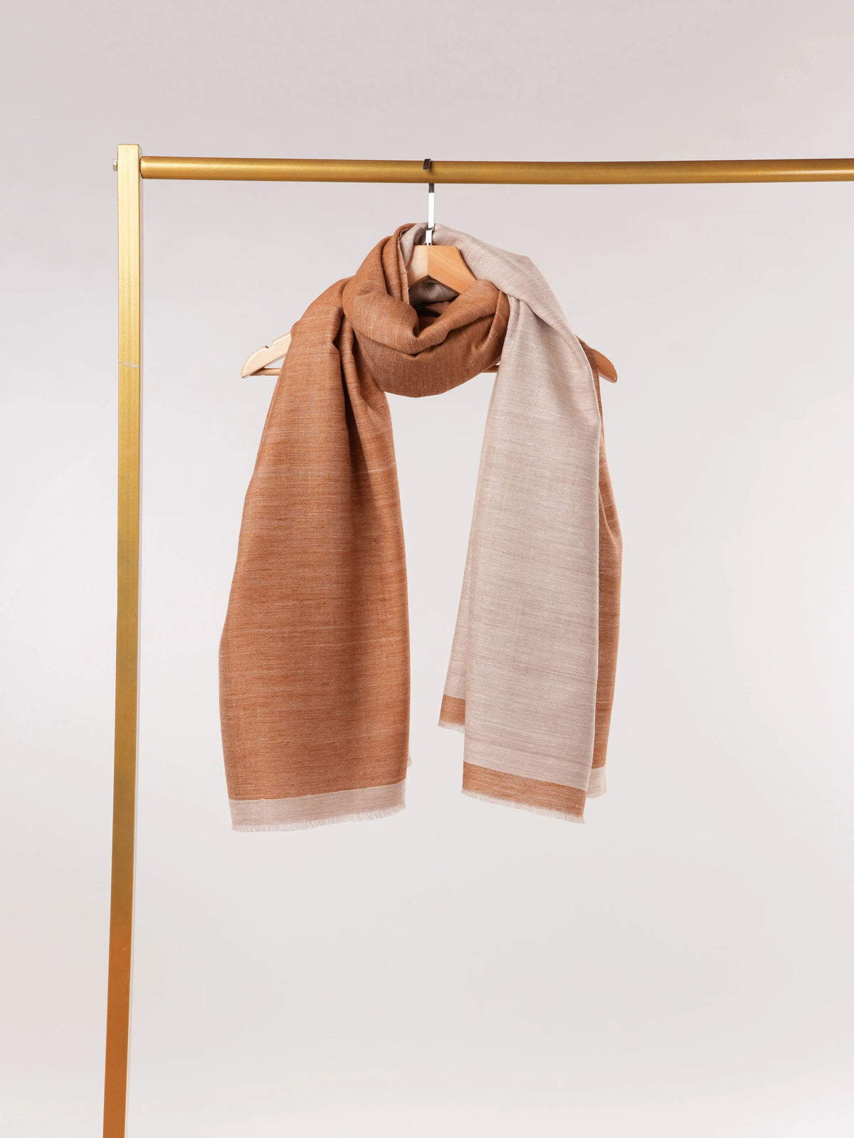 Dual Shade Handwoven Authentic Pashmina Shawl