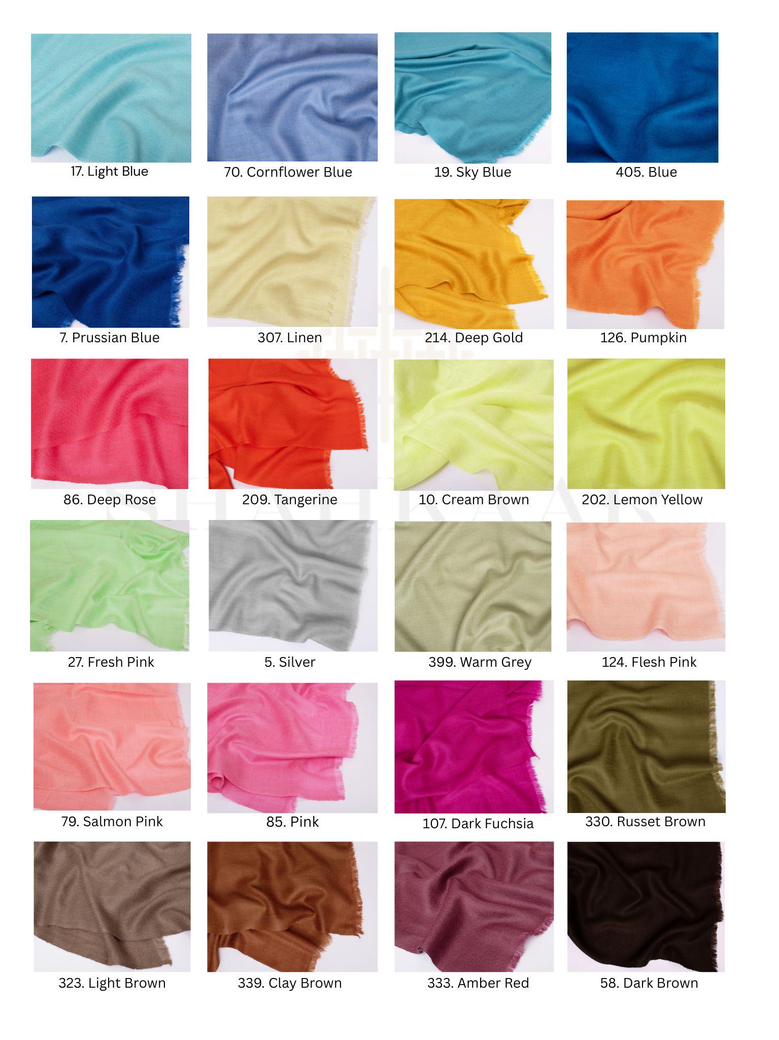 29 Fresh Pashmina Colors | 100% Pashmina Scarf | Cashmere Wrap | Soft Lightweight Shawl | Handwoven Kashmiri Stole | All Season Gift Shahkaar