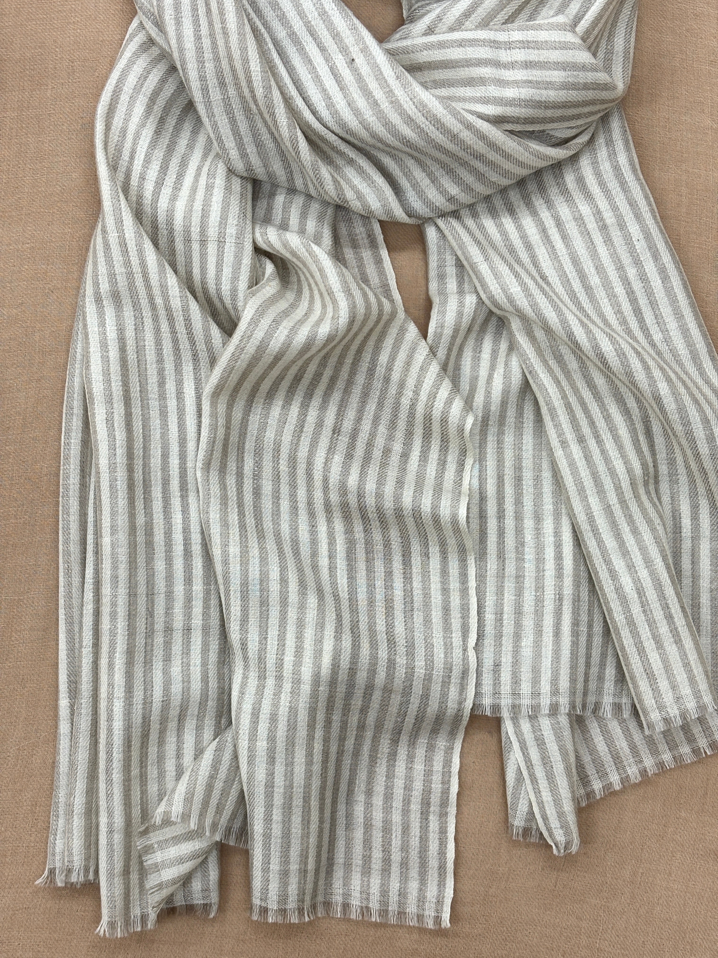 Beige Ivory Classic Cashmere Wrap Shahkaar