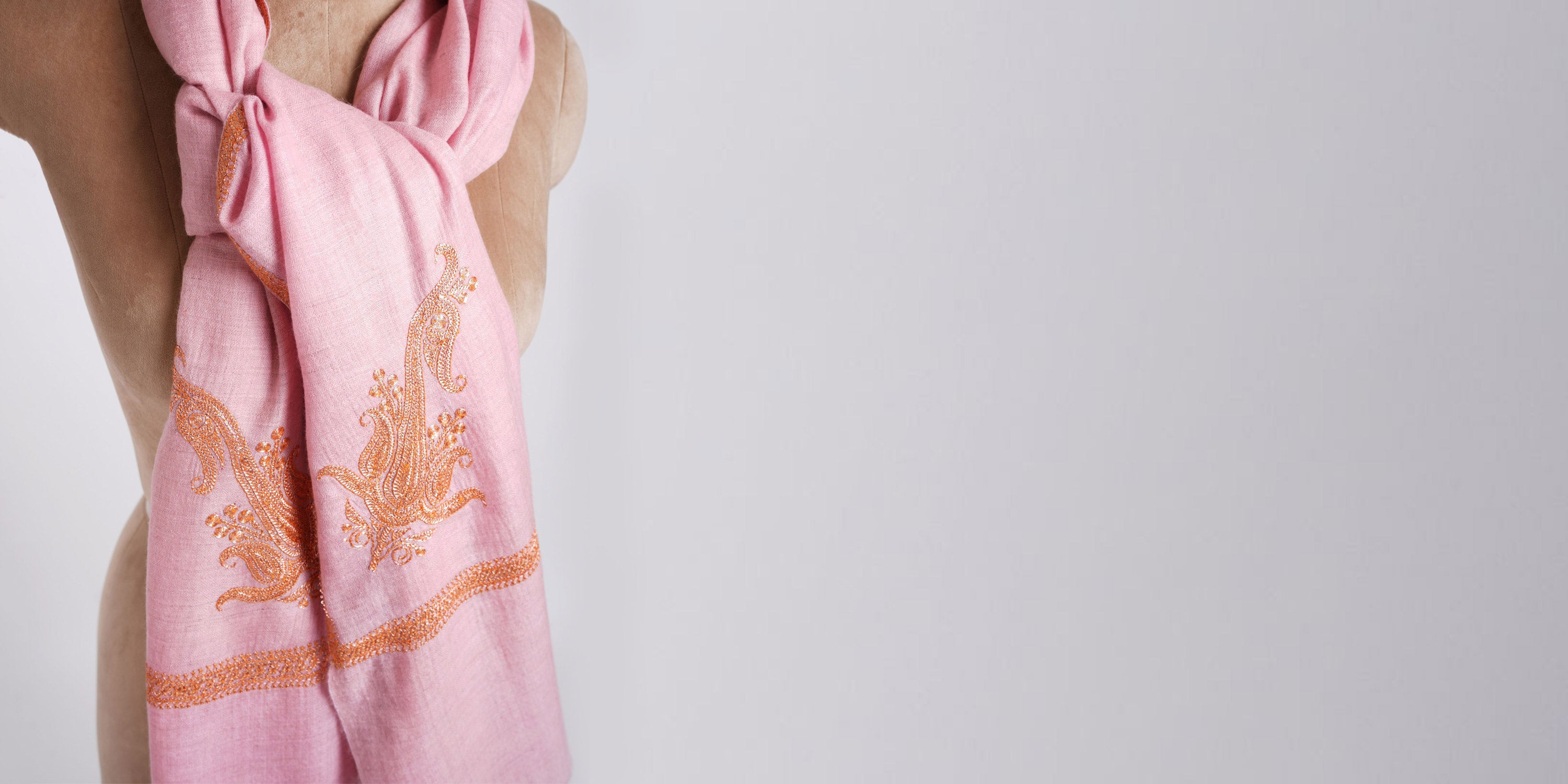 Kashmiri Tilla Dozi Pashmina Shawls & Scarves | Shahkaar